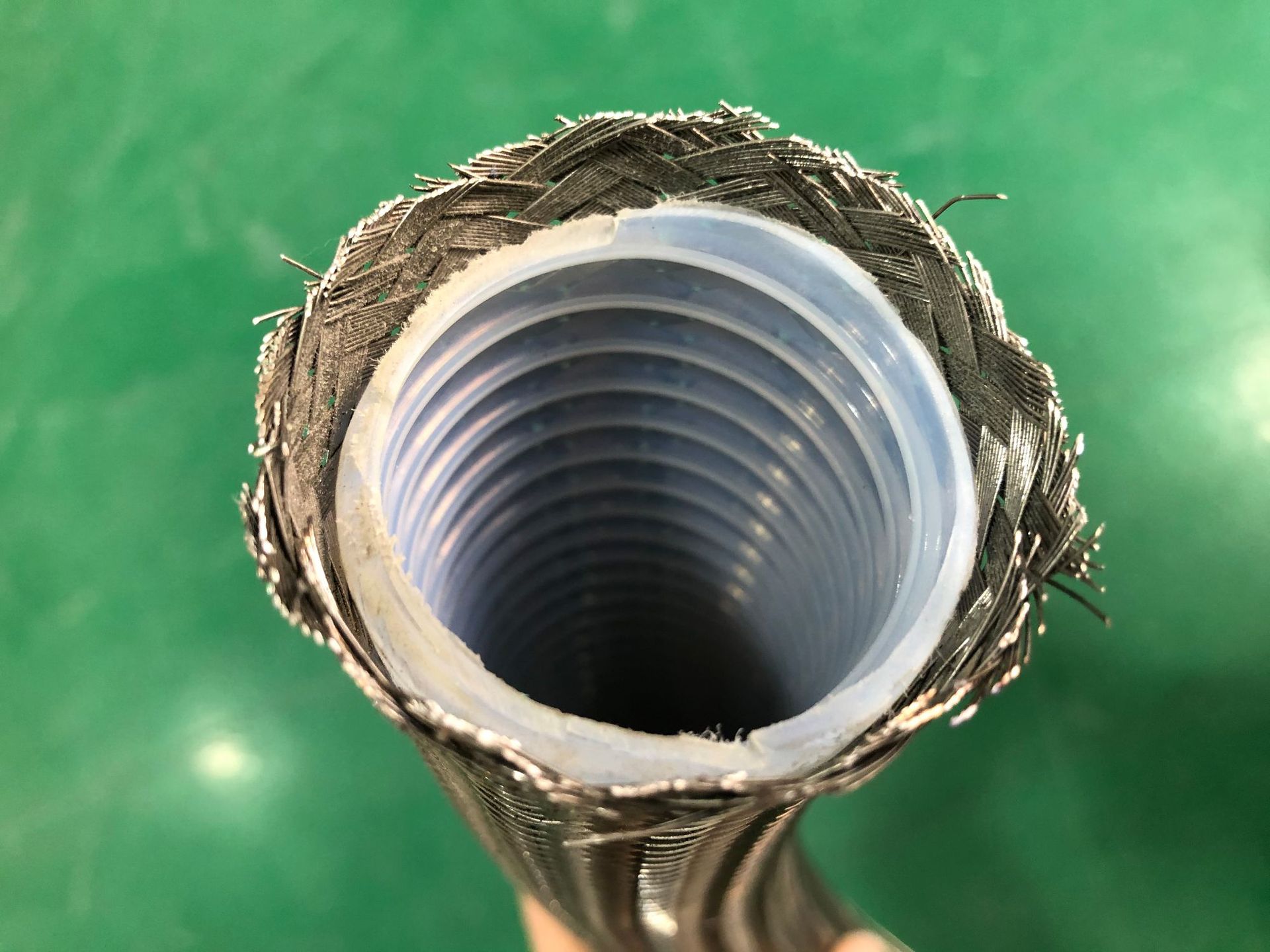 回旋状PTFE铁氟龙软管   不锈钢编制网  螺旋内壁光滑