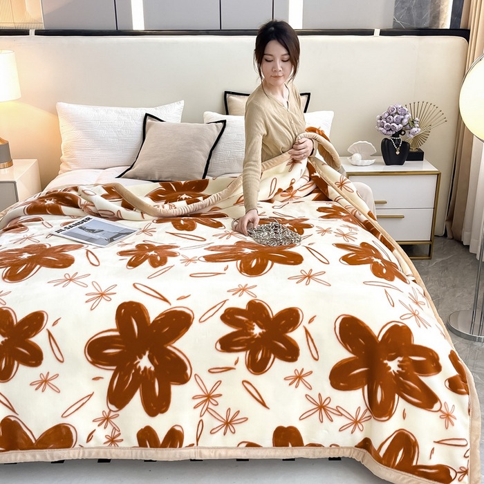 クラスA二重厚い毛布布団ラシェル超柔らかい天糸雲毛布冬保温カバー毛布卸売り