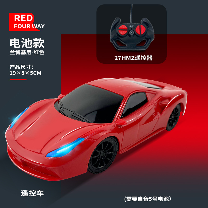 Simulación de cuatro conexiones cargadoras fuera de carretera control remoto coche de policía iluminación eléctrica modelo de coche deportivo niño modelo de coche juguetes al por mayor
