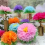 派对新品婚礼纸花球纸花