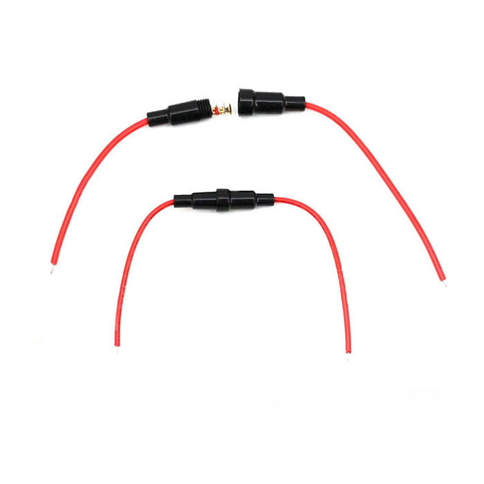 6*30保险丝座带线 保险管座 保险丝套管 全铜线 带弹簧