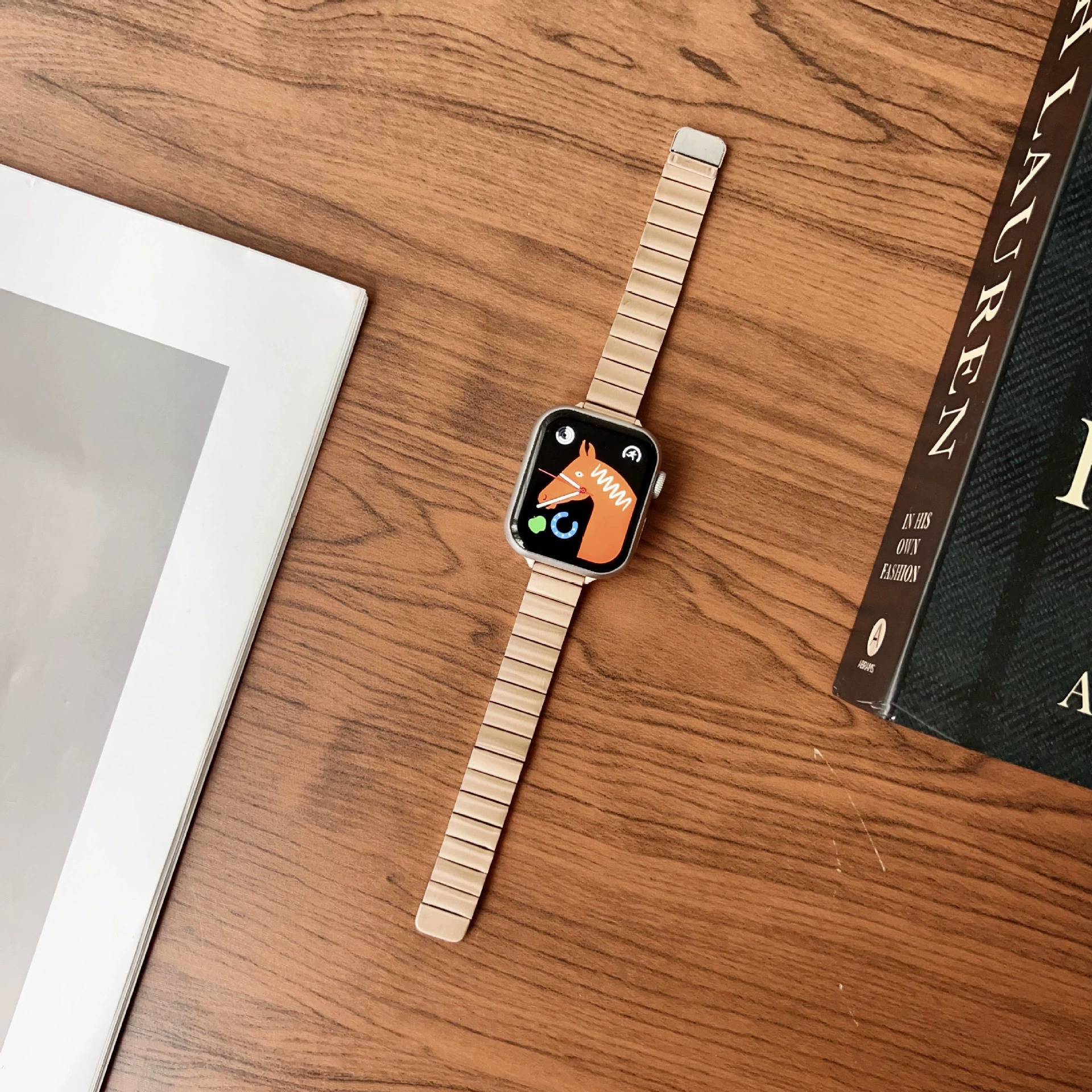 Apple, совместимый браслет, металлический ремешок для часов, 42мм, 46мм