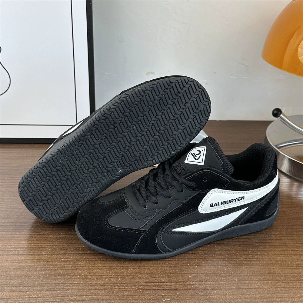 Немецкая обувь Американская ретро-цветная плоская обувь повседневная гоночная обувь нишевые шнурки