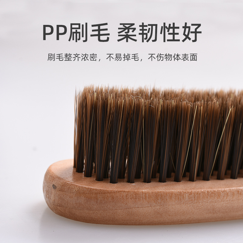 En stock venta al por mayor PP de seda de mango largo cepillo de zapatos de piel suave cepillo de zapatos cepillo de ropa cepillo de pulido hogar diario cepillo de zapatos suministros del hotel