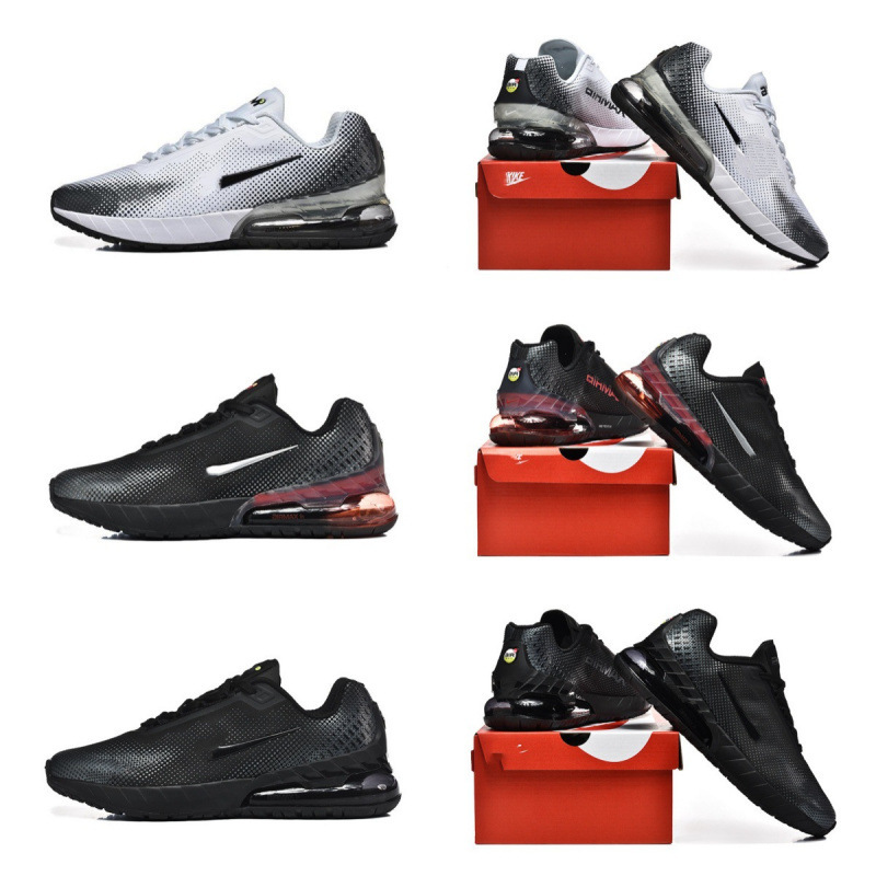 With Half Size Max 270 Putian Shoes Running Shoes Marathon Air Cushion Breathable Men's and Women's Sports Shoes Shock-Absorbing Students