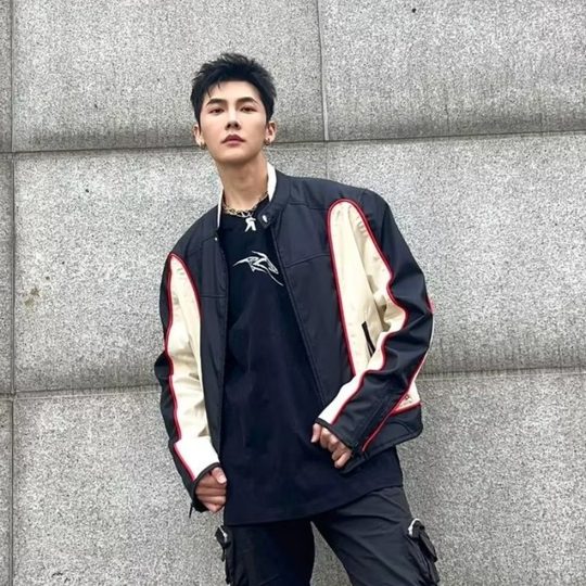 American high street color matching Ruan Shuai niche jacket fashion brand loose all-match casual jacket trendy men and women spring and autumn
