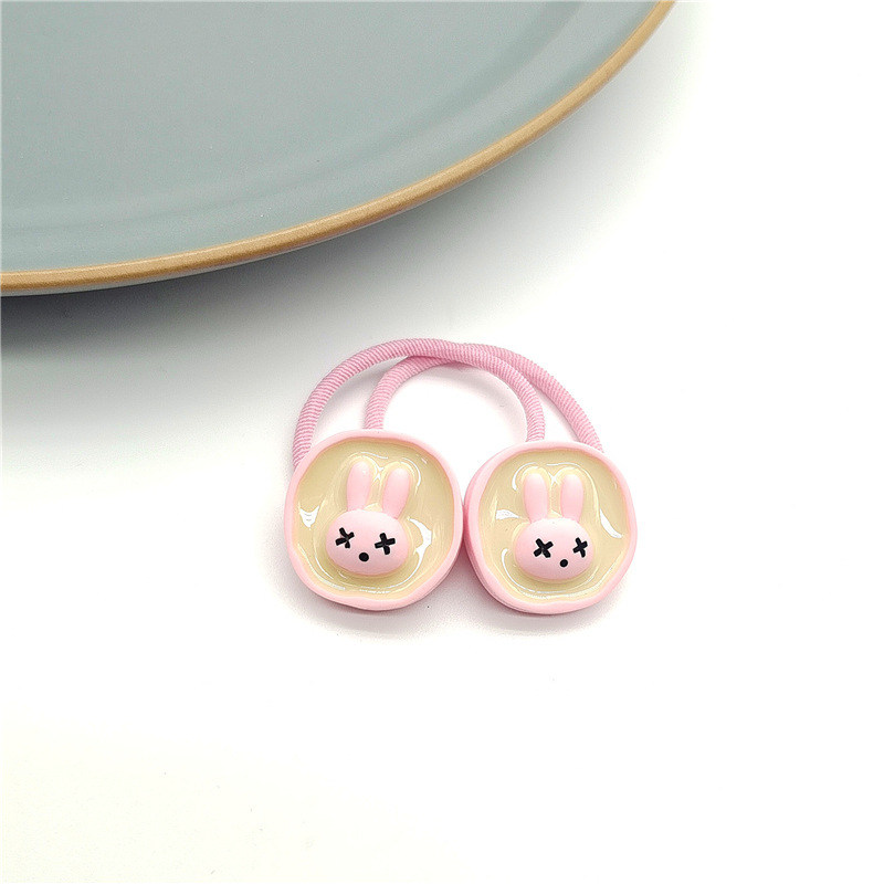 Cuerda de pelo para niños banda de pelo Super Cute Cartoon All-Match Chica gargantilla banda de pelo cuerda de pelo nuevo color caramelo lindo de dibujos animados