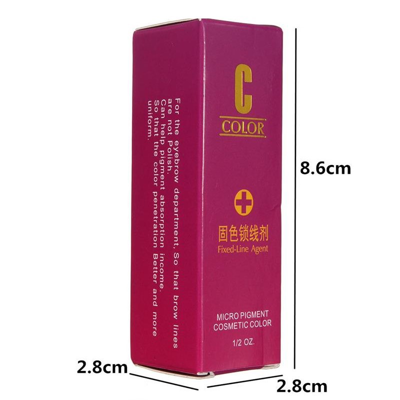 Tattoo CR solid line lock color coat agent auxiliary fastener…