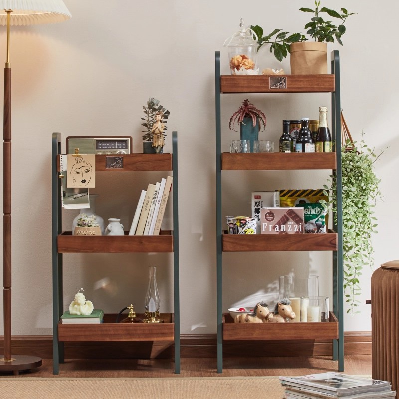 Multi-Layer Wooden Bookshelf Cabinet Storage Rack Study/Bedroom/Pantry/Living Room Display Sundry Storage Rack