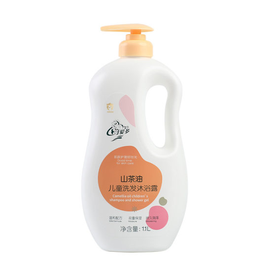 Aiduo Camellia Oil 1.1L Children's Shampoo and Body Soap Baby Body Soap Children's Body Soap Two-in-One