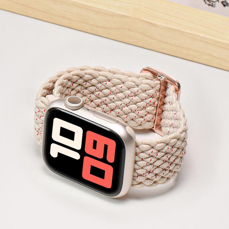 For applewatch braided single loop strap SE Apple Watch iwatch876543 adjustable nylon