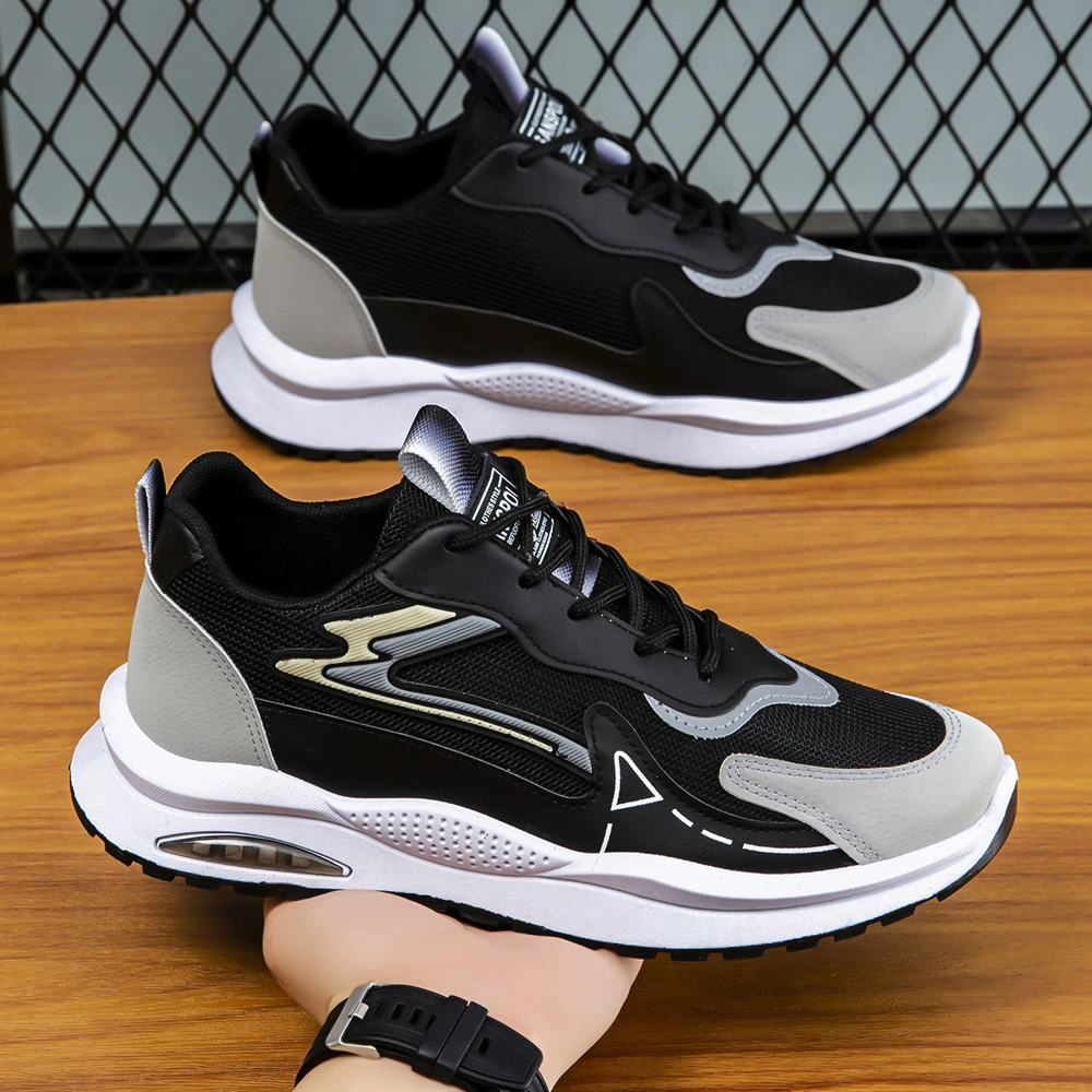 Мужская обувь для трансграничных перевозок, новая спортивная обувь с сеткой, легкая повседневная обувь на мягкой подошве, мужская обувь для пап, дышащие и универсальные кроссовки.