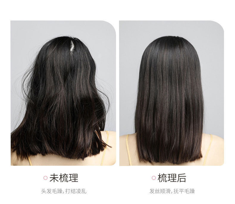 LMLTOP corrugated straight hair comb ABS plastic fine-toothed hair styling care comb wholesale SY1052 undefined