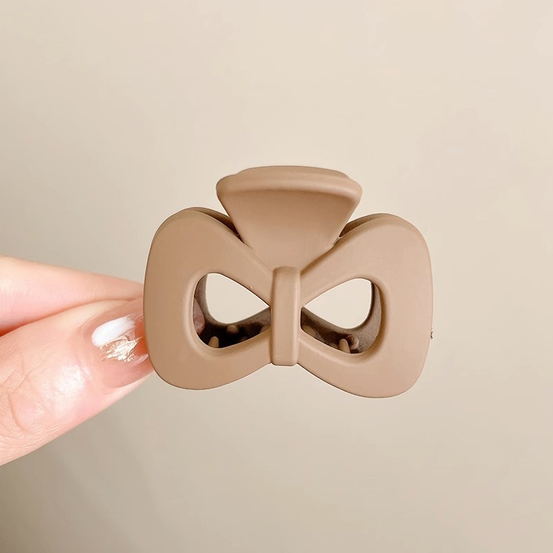 Otoño e invierno, Maillard, clip de agarre de color café, horquilla de cabeza para mujer, horquilla de sentido avanzado, clip de tiburón, volumen de cabello grande, clip múltiple