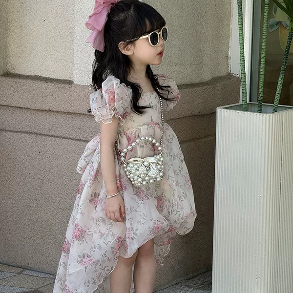 New Children's Bag Princess Fashion Pearl Mini Coin Purse Girls Children Elegant Stylish Shoulder Crossbody Bag