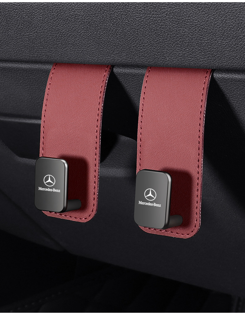 Suitable for Mercedes-Benz C-Class Car Hooks Glc/Glb/Gle Co-Pilot Glove Box Storage Hooks Car Accessories