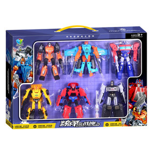 6 Transforming Car Robot Dinosaur 788-86 Simulation Tutoring Training Interest Class Gift Children's Toys