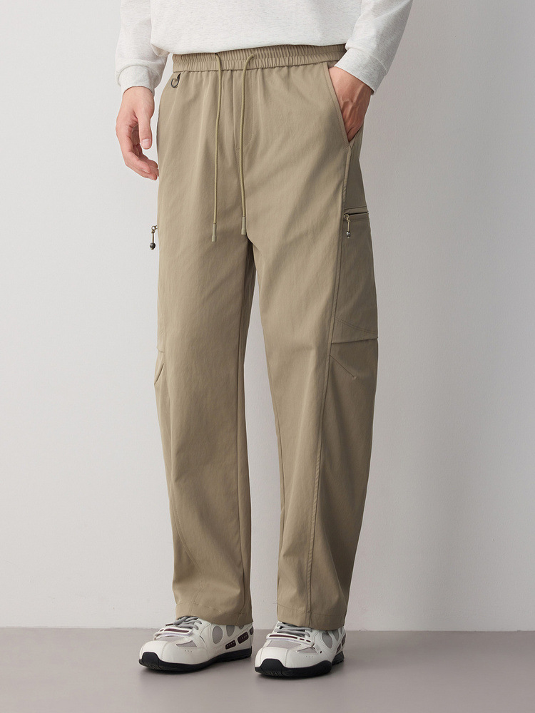 Quần thể thao nam kiểu dáng thành phố, chất liệu kaki, phong cách công sở — đen chi tiết 4