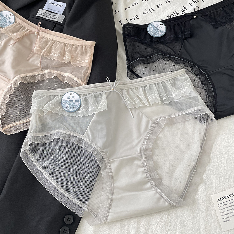 Sweet Dream Sweetheart ~ Pure Desire Sexy Polka Dot Underwear for Girls 2025 New 10A Antibacterial Summer Triangle Shorts for Women