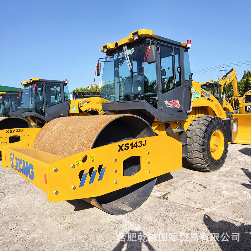 XCMG 143J rodillo vibratorio 14 toneladas rodillo 30 toneladas rueda de acero doble 8 toneladas 20 toneladas exportación de compactador de carretera