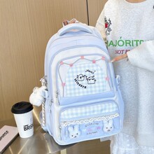 二次元日系痛包大容量初中生书包女可爱小清新透明双肩包学生背包