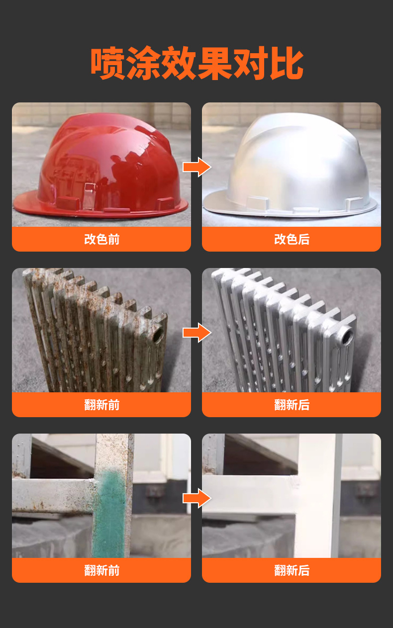 Mike's Chrome-Plated Self-Spray Paint for Stainless Steel Wheel Hub Restoration, Silver Paint, Electroplated Metal Anti-Rust Paint, Hand Spray Paint