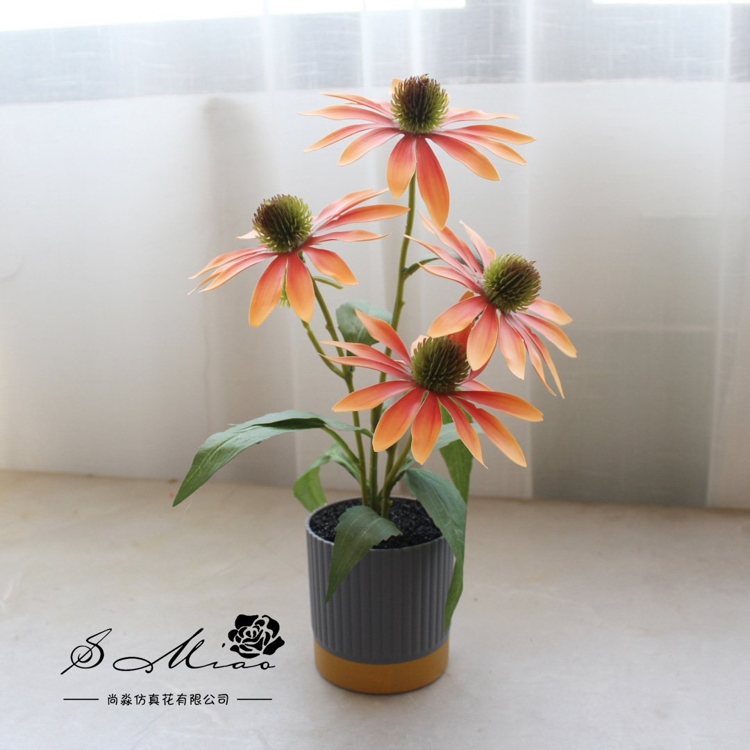 Simulación de flores sensación de pinza bonsai decoración creativa fábrica directa de plantas verdes artificiales flores falsas imitación de maceta
