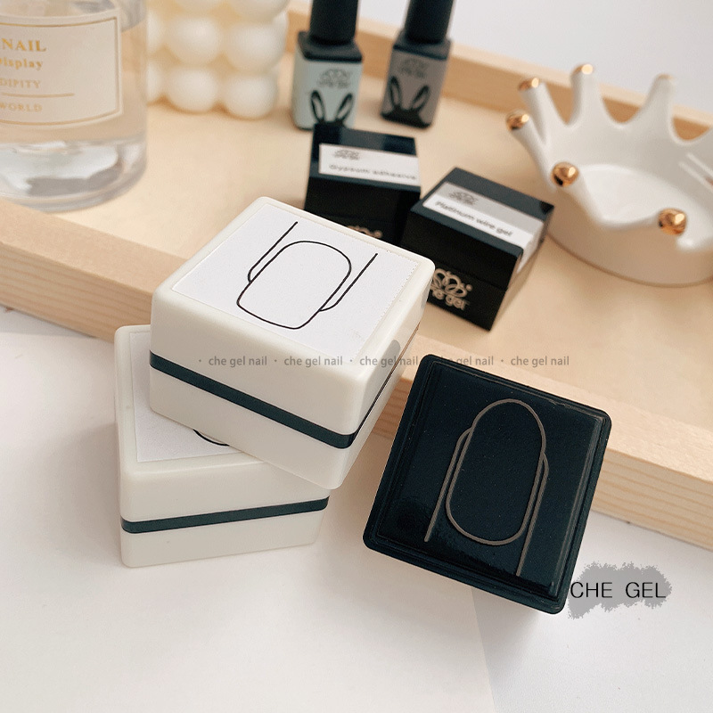 Manicura principiante Acuarela Pintado a mano de uñas práctica sello diseño un estilo sello molde DIY herramienta de producción