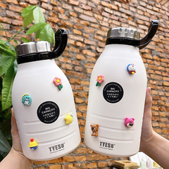 大容量便攜316不鏽鋼吸管保溫杯女生辦公室喝水杯男生旅行運動壺