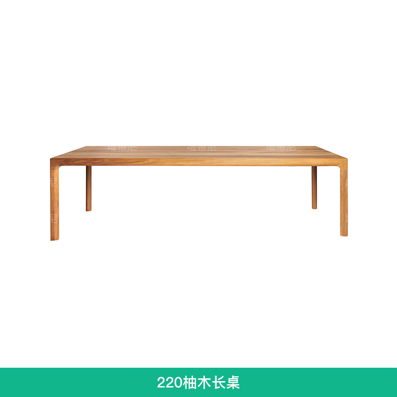 Mesas y sillas de teca para exteriores, muebles de madera anticorrosivos para patio de villa, conjunto de sillas de ratán de madera maciza para ocio al aire libre en hoteles.