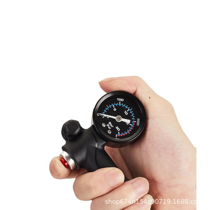 Bolany bicicleta inflador delantero tenedor amortiguador trasero liner neumático alta presión inflador belleza boquilla inflador 300psi