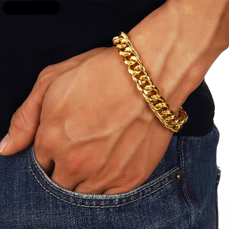 Herren Panzerarmband Aus Edelstahl Wasserfest Und Langlebig_voghion.com