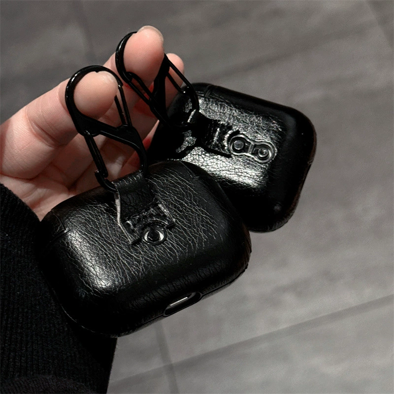 Трендовая фирменная накладка Crow Heart Cross Airpods 4-го поколения защитная крышка pro3 для Apple беспроводной Bluetooth 12 кожаный чехол