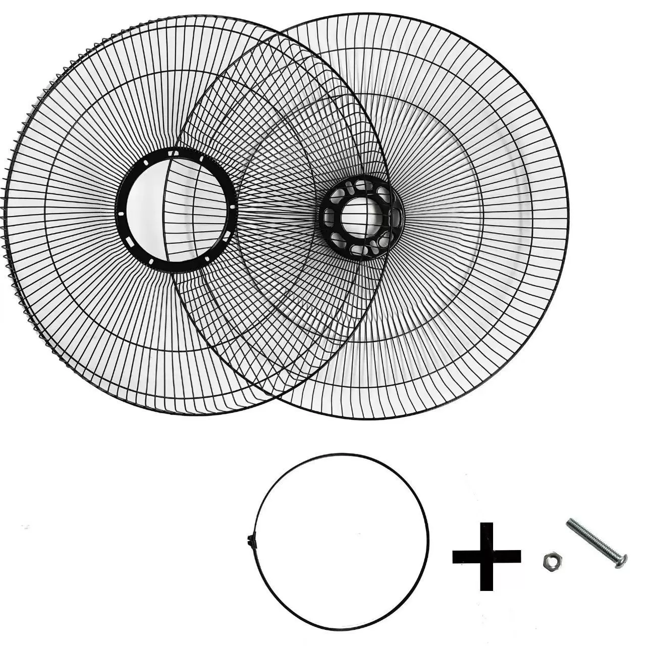 外贸电风扇网罩铁16寸18寸双中环铁质网罩适配纯铜电机热销通用款
