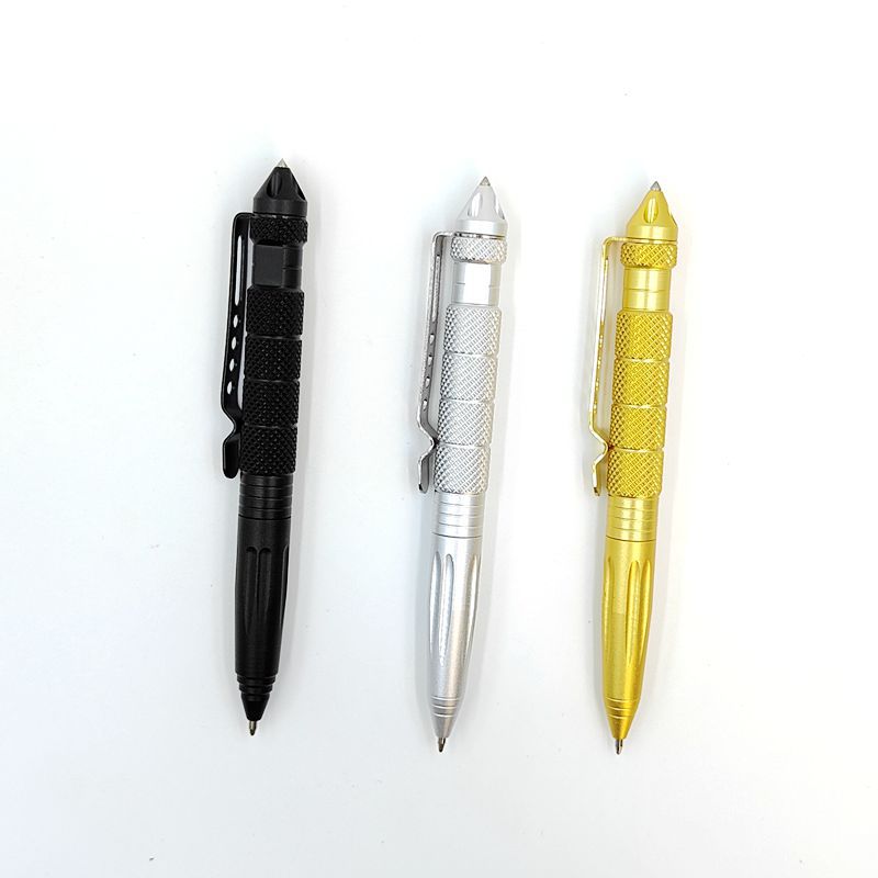 Escritura de cabeza de tungsteno B2 defensa táctica de defensa de la pluma EDC multifunción pluma de guerra especial al aire libre herramienta de supervivencia para romper ventanas