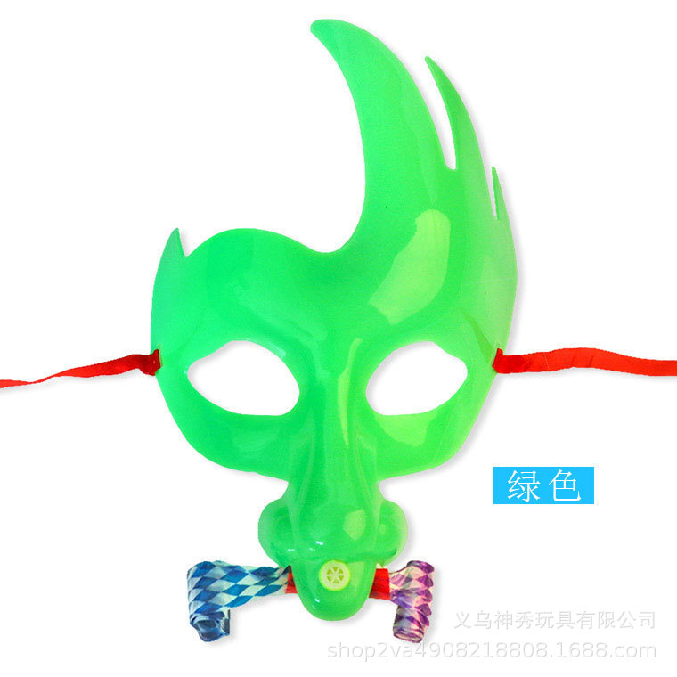 Máscara que sopla el dragón Verde