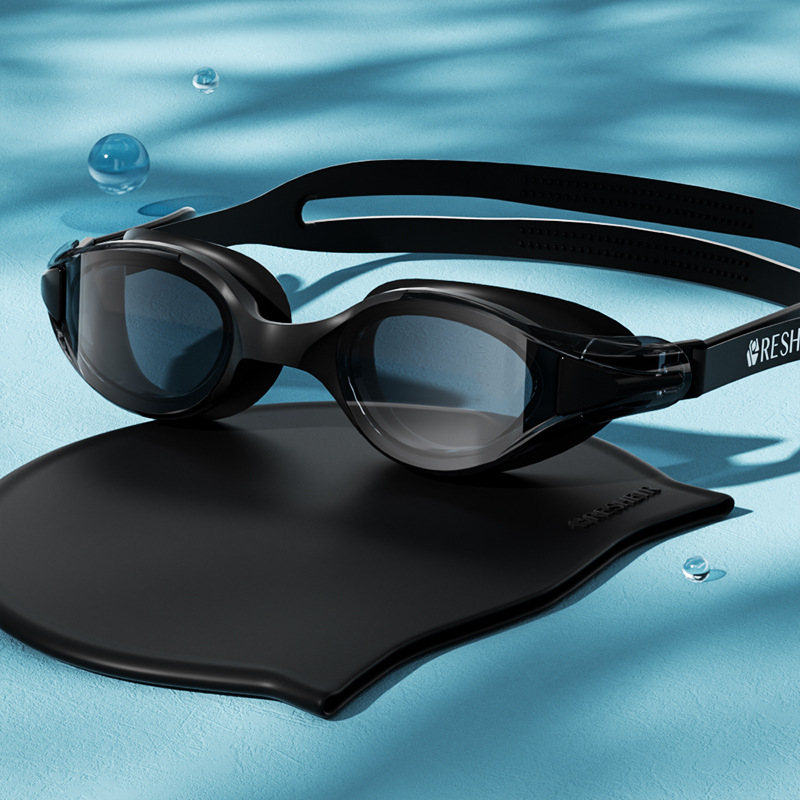 Gafas de Natación HD para Adultos de PC, Impermeables y Anti-empañamiento