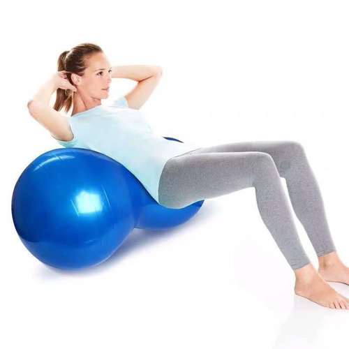 Hot selling thickened explosion-proof peanut fitness ball children's sensory training sports massage ball yoga ball inflatable capsule ball