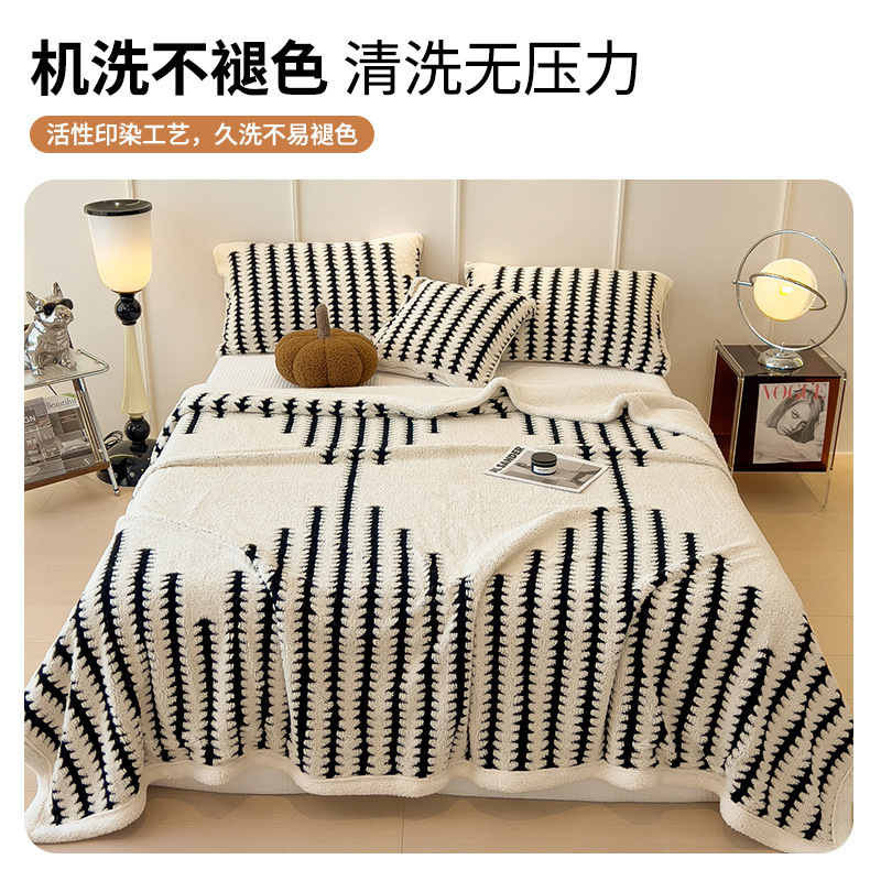 Invierno de peluche de invierno de oficina siesta pequeña manta manta sofá mantas cama de peluche de coral cordero cashmere