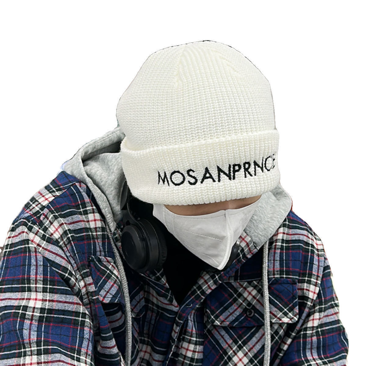 Autumn and Women's Fashion Knitted Cold Winter Warm Ear Protection Woolen Men's Letter Cotton Headband Hat_voghion.com