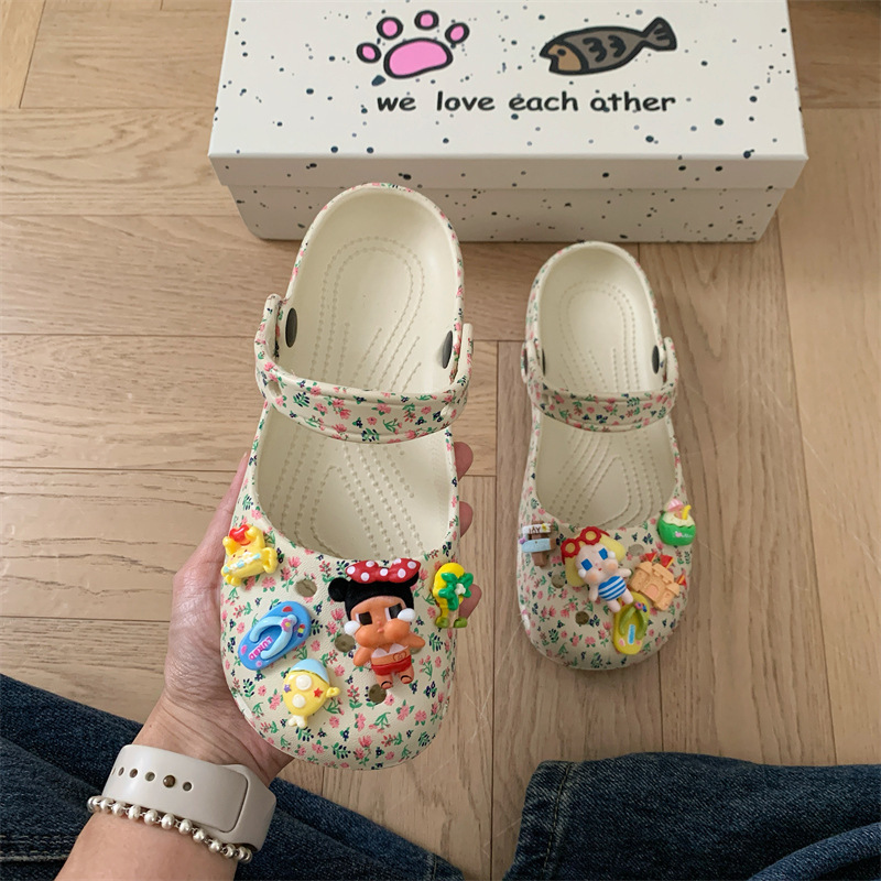 Eva Cute Women's Sandals, Ballet Clogs, Summer Beach Non-Slip Outdoor Wear, Seaside Mary Jane Closed-Toe Slippers for Women Eva Cute Women's Sandals, Ballet Clogs, Summer Beach Non-Slip Outdoor Wear, Seaside Mary Jane Closed-Toe Slippers for Women