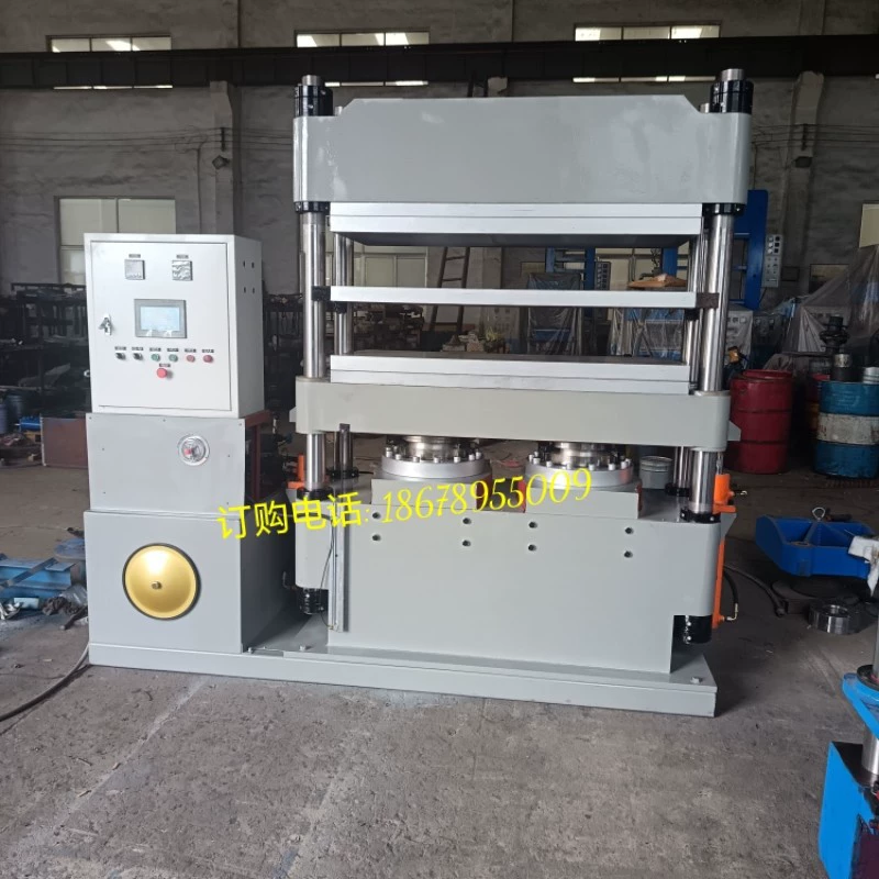 Автомобильные резиновые изделия горячего пресса четырехколонный двухцилиндровый 200T двойной рабочий слой плоский вулканизатор