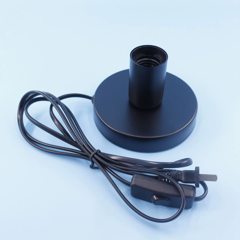 Оптовый винт E27 простой маленький цоколь настольной лампы светодиодный цоколь лампы с вилкой DIY держатель лампы дезинфекционный держатель лампы