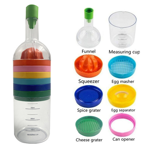 Cross-border bestseller bin 8 kitchen tools multi-function 8-in-1 wine bottle kitchen supplies 6181