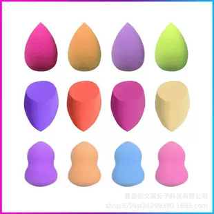 Cosmetic sponge, makeup primer drop-shaped, soft heel