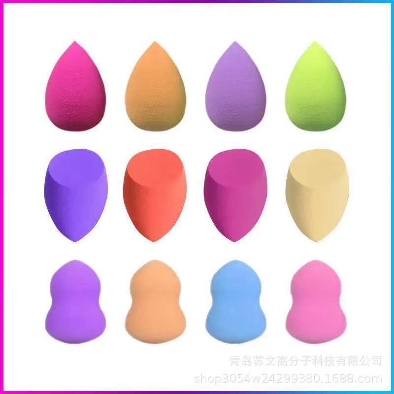 Cosmetic sponge, makeup primer drop-shaped, soft heel