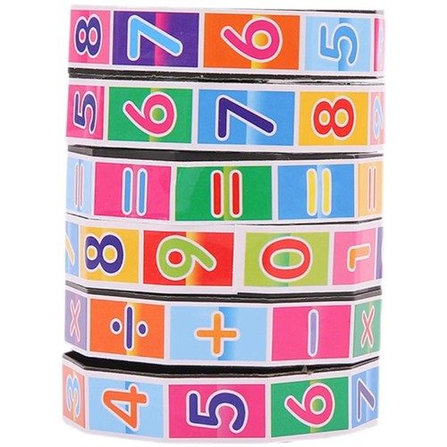 Kindergarten baby early education children's addition, subtraction, multiplication and division operations counting intelligence puzzle creative teaching aids digital Rubik's Cube