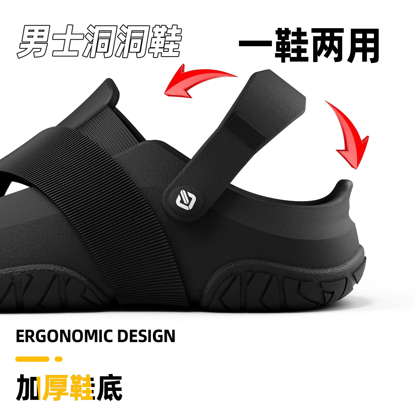 Croc Schoenen Heren Zomer 2026 Nieuwe Bovenkleding Dikke zolen Antislip Thuis Outdoor Two-Wear Paar Baotou Sandalen en Slippers voor Dames