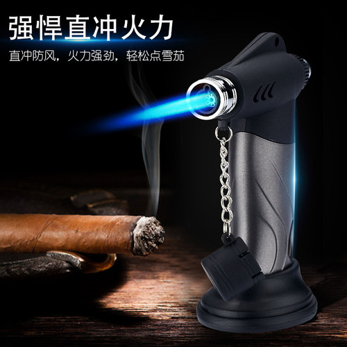 HL251 mini blue flame flame gun welding gun barbecue inflatable igniter outdoor windproof plastic lighter wholesale