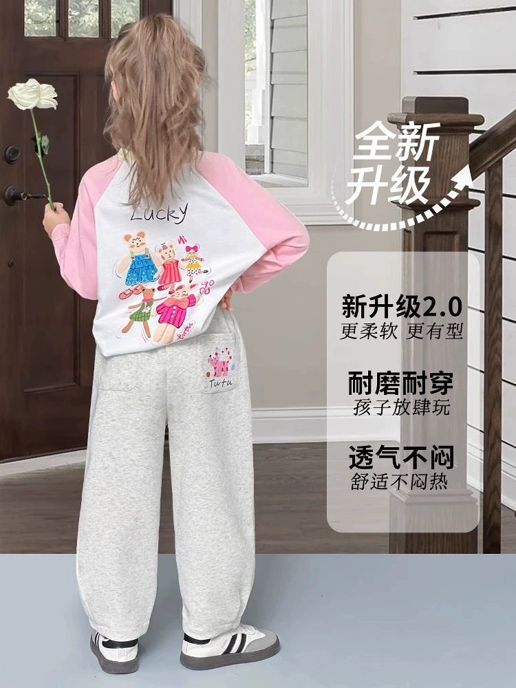 Spring casual trousers, детская летняя спортивная форма, западный стиль